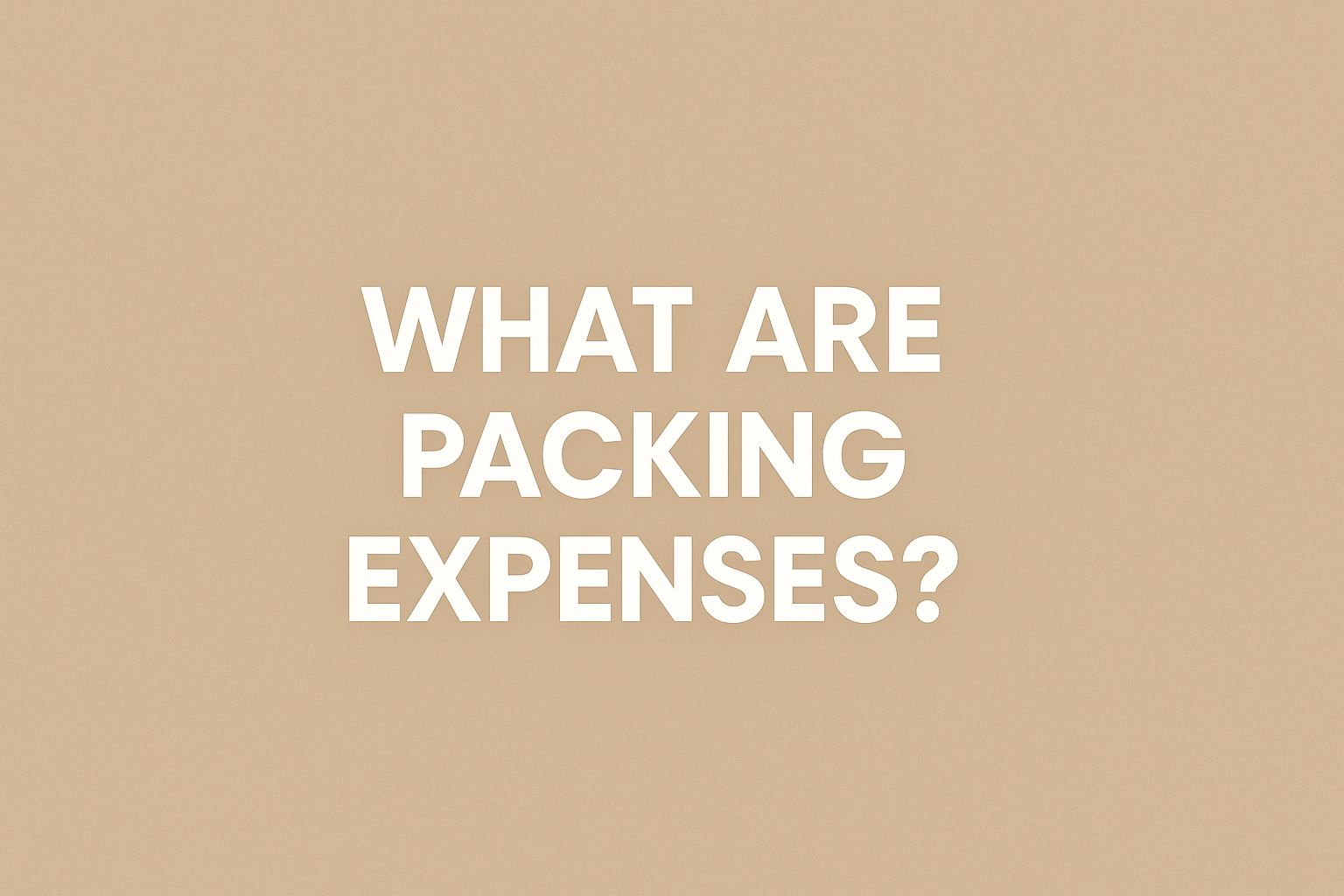 Reliable packing service in Kansas City